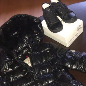 Kids size 5 moncler Gucci sneakers US SIZE 11